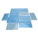 Make-up template unique pattern compact portable 10-leaf pet-pet-face-template reusable fit flexible make-up for women for parties for stage appearances