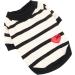 Paidful Striped Dog Shirt for Small & Medium Dogs | Breathable Tank Tops for Puppies & Cats | Summer Pet Vest with Red Heart | Ideal for Chihuahua & Yorkie | Size M: 25cm Back 38cm Chest Yellow - Buy Online on GoSupps.com