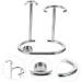 Buy Minkissy 3-Piece Razor Holder Stand Set - Alloy & Wood Shaving Brush Organizer for Men - Perfect Shaving Rack | International Shipping - Buy Online on GoSupps.com