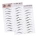 NOLITOY 2pcs Hair-like Women Tool Stickers Transfer for Type Artificial Black Imitation Men Eyebrow 20.50X15.00X0.20CM Black