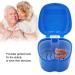 Waterproof Denture Box for Elderly - Dark Blue Denture Container | International Shipping Available - Buy Online on GoSupps.com