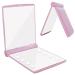 YUNYILAN Compact Makeup Mirror  LED Lighted Makeup Mirror  Handheld & Portable for Travel & On The go (Pink-B)