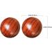 Natural Solid Wood Massage Ball - 2-Pack Hand & Foot Massager - 5cm Round Massage Balls for Hand Exercise | Health & Wellness - Buy Online on GoSupps.com