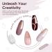 Modelones 6 Colors Poly Nail Gel Set | Burgundy Red Brown Champagne Gold Extension Gel | Nail Enhancement Builder Kit for DIY Manicure | Elegant Lady Collection | Home Salon Beauty Gift - Buy Online on GoSupps.com