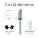MelodySusie 5 in 1 Tungsten Carbide Nail Drill Bit for Acrylic & Gel Nails - Professional Manicure Tool for Fast & Easy Removal - 3/32'' Two Way Rotation - Left & Right Handed Compatible - Buy Online on GoSupps.com