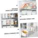 Alipis 6 Pcs Storage Box with Handle Cereal Refrigerator Organizer Keeper Kitchen Food Organizer re-usable - Buy Online on GoSupps.com
