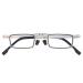 Didinsky graduated together to fold -up reading glasses for men and women.Presbyopia glasses with metal frames and blue light protection glasses.5 graduations - Met Square Graphite 2.0 x
