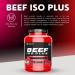 OUT ANGLED Beef Iso Plus 90% Beef Protein Isolate 1.8kg (Raspberry Coconut) - Zero Fat, Zero Sugar, with BCAAs, Glutamine, EAAs, and Coenzyme Q10 - Buy Online on GoSupps.com