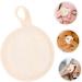 Minkissy 3pcs Cleaning Wipes & Exfoliating Loofah Pads - Soft Facial Scrubber for Face & Hand Held Use - Cotton Linen Beige - Buy Online on GoSupps.com
