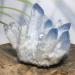 Crystal Natural Gemstone Ghost Phantom Crystal Cluster Quartz Specimen Blue Stone ningxiao - Buy Online on GoSupps.com