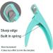 Nail Tip Cutter Adjustable False Nail Tip Clipper Professional for Round Nail(Green) - Buy Online on GoSupps.com