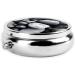 Black Pebbles Mini Round Pill Box - 3 Compartment Travel Organizer for Medicine - Portable Pill Case for Home & Office - Buy Online on GoSupps.com