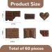 Calkkrer 60 pieces artificial chocolate simulation chocolate resin chocolate cabochons candy decoration artificial candy chocolate model - Buy Online on GoSupps.com