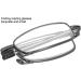 Bezax Foldable Gray Reading Glasses - Blue Light Blocking Presbyopia Eyewear for Men & Women with Portable Storage Box - Stylish & Comfortable (+250) - Buy Online on GoSupps.com