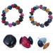 CALLARON 4 Pcs Colorful Stone Bracelet Miss Natural Stone Elasticity Gemstone Beads 1.2X8CMx2pcs Random Colorx2pcs - Buy Online on GoSupps.com