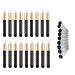 20 Pieces Lash Cleansing Brush Eyelash +2 Lash wands Tubes Cleaning Brushes Peel Off Blackhead Brush Nose Pore Cleaning Brush Lash Shampoo Brushes (BLACK)