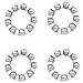 ZYAMY 4pcs Bicycle Crank Ball Bearing 1/4 Inch X 9 Balls Ball Bearings for Bike Crank Bottom Bracket Mountain Bike Parts Repair Accessories