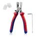 GOLD DEER 8 Glass Running Pliers for Cutting Glass Curved Jaws Glass Cutting Tools with Rubber Tips and Allen Key  Heavy Duty Key Fob Pliers for Key Fob Hardware Install and Stained Glass Work