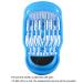 Kissbuty Magic Feet Cleaner - Easy Foot Scrubber & Massager for Unisex Adults - Blue - Buy Online on GoSupps.com