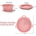 Makeup Brush Cleaner Foldable Silicone Makeup Brush Cleaner Bowl Cosmetic Brush & Beauty Sponge Cleaner Multifunctional Brush Cleaning Cup Travel Brush Cleaner (Pink) - Buy Online on GoSupps.com