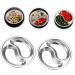 Milisten 4pcs Stainless Steel Saucer Japanese Salad Dressing Japanese Plates Stainless Steel Candy Dishes and Trays Mini Stainless Steel Mixing Bowls Condiment Saucer Lattice Snack Bowl 10.5X10.5CM Silver - Buy Online on GoSupps.com