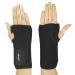 Vive Wrist Brace - Carpal Tunnel Hand Compression Support Wrap for Men Women Tendinitis Bowling Sports Injuries Pain Relief - Removable Splint - Universal Ergonomic Fit (Black Right) Right Black