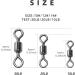 SF Fly Fishing Micro Swivels Stainless Steel 20lb 25 Pcs - Black Nickle Ball Bearing Swivels Hook line Connector - Buy Online on GoSupps.com