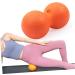 Solustre 2 STK Peanut Massage Ball - Handheld Muscle Roller for Yoga & Foot Massage - EPP Double Ball Massage Device for Total Body Relaxation - Buy Online on GoSupps.com