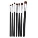 Baluue 14 Pcs Eye Makeup Brushes Elf Lip Balm Eyeshadow Brush Small Makeup Brush Face Cosmetic Wood Black