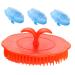 Plafope 4 pieces massage shampoo brush hair peeling peel for the scalp head washer to wash the hair scalp massage device shampoo brush hair scalp massage device