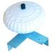 Dock Edge + Inc. Corner Mount Dock Wheel (9-Inch  White)