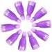 10 PCS Set Nail Polish Remover Clips Acrylic Gel Polish Clips Gel Polish Remover Nails Art Gel Cap for Toenail & Finger UV Gel Polish Removal (Purple)