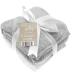 Soft White Elli and Raff Baby Hooded Bath Time Towel - 100% Cotton - Grey - Buy Online on GoSupps.com