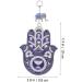 PRETYZOOM Blue Eyes Pendant Keychains Ornament Boho Decor Bohemian Decor Hand Pattern DIY Pendant Cute 19x9.8cm Blue - Buy Online on GoSupps.com