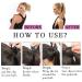 SEGO 18 Clip-In Ponytail Hairpiece & Braid Extensions - Real Remy Hair Medium Brown 90g - Buy Online on GoSupps.com