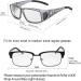 LVIOE Fit Over Blue Light Blocking Glasses | Anti Blue Light Eyewear for Prescription & Reading Glasses - A01 Grey Frame - Buy Online on GoSupps.com