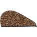 Leopard Print Hair Towel Wrap - Microfiber Absorbent Drying Cap for Curly Long Thick Hair - Buy Online on GoSupps.com