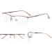 GUD Reading Glasses - 3 Pairs Metal Half-Rim Readers for Men & Women | Gunmetal 1.75 Magnification - Buy Online on GoSupps.com