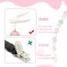 Flow Fire Silicone Dummy Clip - 2PCS Pink Baby Dummy Clips for Soothers and Dummies - Buy Online on GoSupps.com
