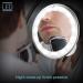 QUR 10X Magnifying Mirror with Light Makeup Mirror with Lights Dimmable LED Makeup Mirror for Bathroom Bedroom Hotel Easy to Use - Buy Online on GoSupps.com