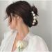 Mehayi 4 PCS Large Pearl Hair Claw Clips for Women - Stylish Hair Barrette Clamps for Thick & Thin Hair - Perfect Fashion Accessories for Parties & Weddings - Buy Online on GoSupps.com