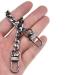 HAHIYO Mini Pochette Purse Chain Strap Slim Wide 7mm for LV Length 7.9 Inches Extra Thick 2.6mm Shiny Black for Handbag Wallet Clutch Comfortable Flat Metal Strap 1 Pack Black 7.9 Inches Length