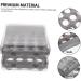 Generic Egg Storage Box Fridge Drawers Egg Tray for Home Wear-resistant Egg Drawer Organizer With Cover Grey 21.5x22.5x14cm - Buy Online on GoSupps.com