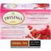 Twinings Pomegranate and Raspberry Herbal Individually Wrapped Tea Bags | Naturally Caffeine-Free Full-Flavoured Herbal Tea | 20 Count (Pack of 6) | Enjoy Hot or Iced Pomegranate and Raspberry 20 Count (Pack of 6) - Buy Online on GoSupps.com