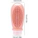 Leakage-Proof Travel Shampoo Bottles | Silicone Portable Non-Slip Handle | Dark Pink Travel Size with Massage Brush - Buy Online on GoSupps.com