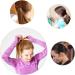 JCF Elastic Hair Bands 50Pcs - No Metal Hair Ties for Women, Girls, Men, Kids - Black Ponytail Holders - Buy Online on GoSupps.com