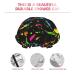 Glow in Dark Splatter Neon Reusable Shower Cap for Men and Women - Double Layer Waterproof Bathing Hat for Long Hair Protection - Buy Online on GoSupps.com