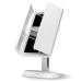 Fancii LED Lighted Makeup Mirror with 3 Color Temp  Rechargeable Trifold Vanity Mirror with 5X / 7X Magnifications - Dimmable Lights  Ultra Reflective Glass  Touch Sensor  Cosmetic Stand (Zora)