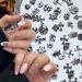 Chrome Hearts Nail Charm Metal Punk Rivet Accessories Nail Retro Cross Shape Decoration 3D Nail Art Accessories Nail Decorations (2)