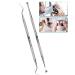 YsCare tartar remover dog remover dog tooth cleaner double head dental care set dental 2 -series professional tooth cleaning tartar remover tooth probe scaler made of stainless steel pet -friendly